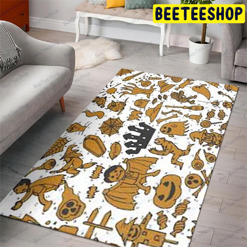 Boos Halloween Pattern 139 Beeteeshop Rug Rectangle