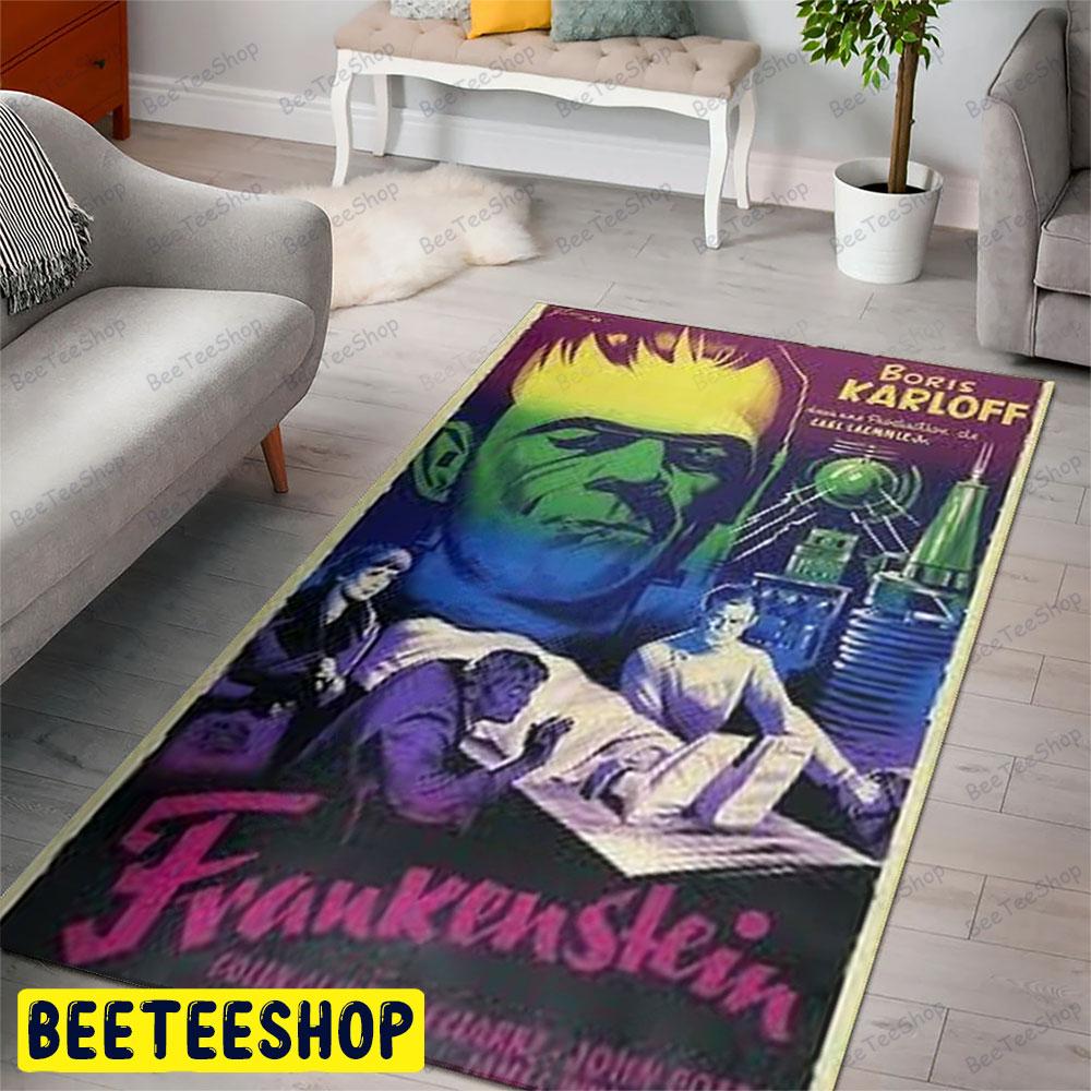 Boris Harloff Frankenstein Halloween Beeteeshop Rug Rectangle