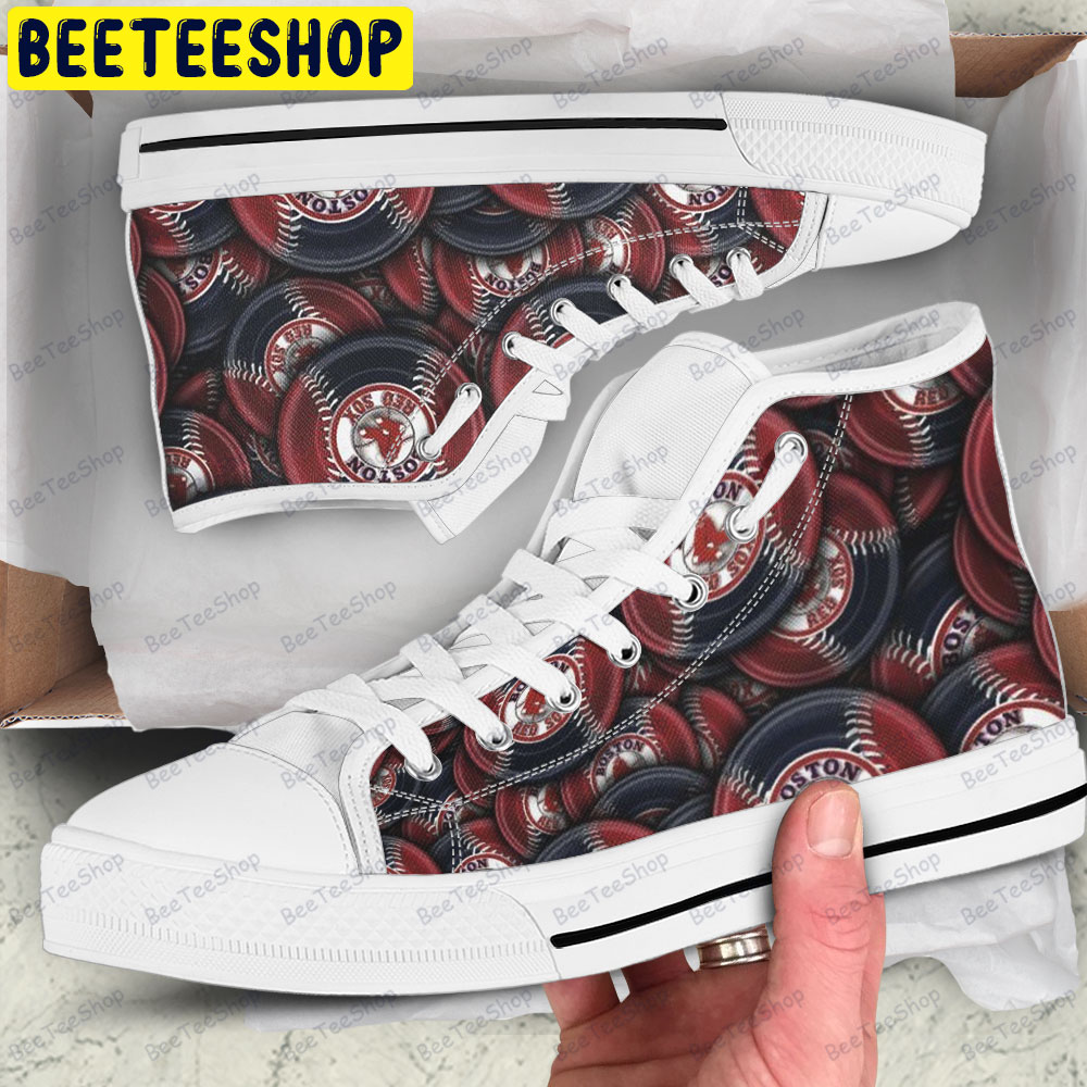Boston Red Sox 22 American Sports Teams Adults High Top Canvas Shoes