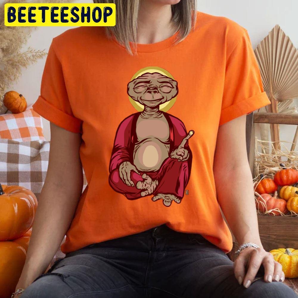 Buddha Et The Extra Terrestrial Happy Halloween Beeteeshop Trending Unisex T-Shirt