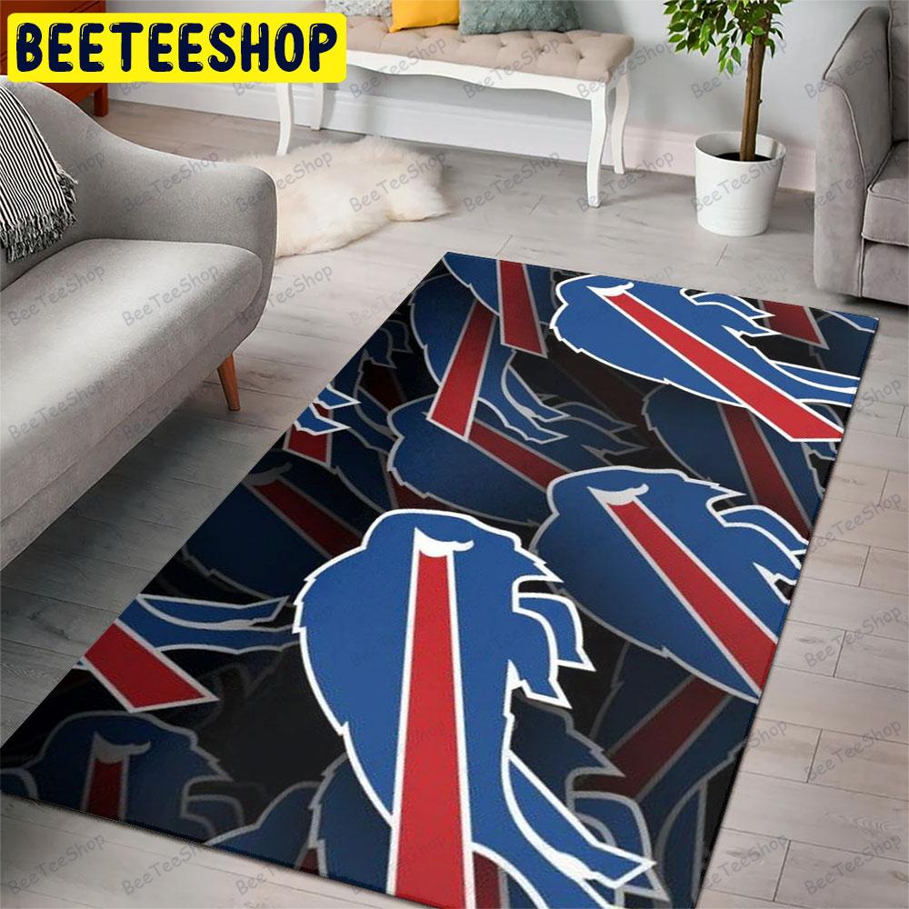 Buffalo Bills Logo 22 American Sports Teams Beeteeshop Rug Rectangle