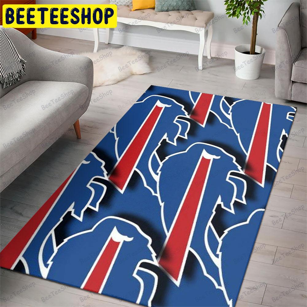 Buffalo Bills Logo 25 American Sports Teams Beeteeshop Rug Rectangle