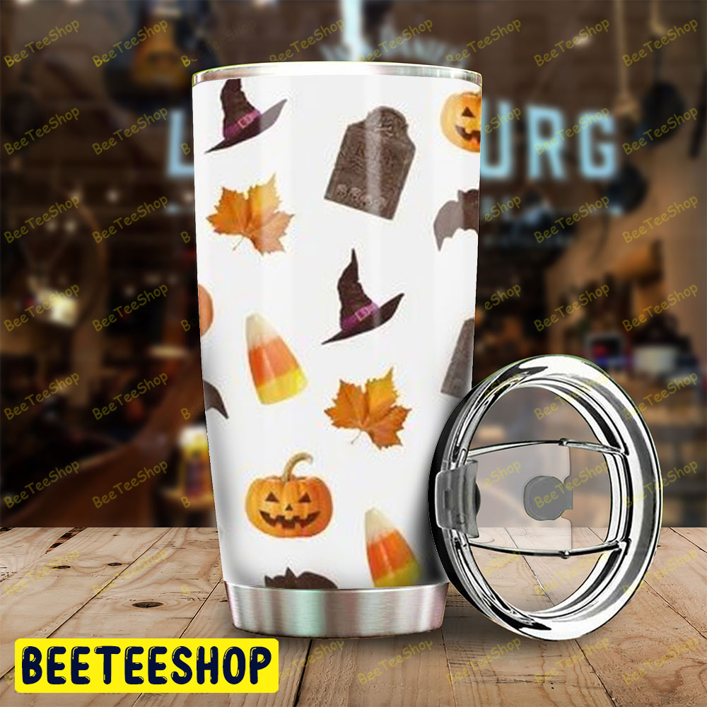 Candy Bats Pumpkins Halloween Pattern 066 Tumbler