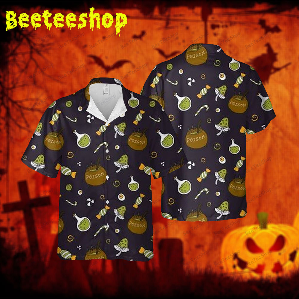 Candy Pumpkins Halloween 141 Spread Collar Hawaii Shirt