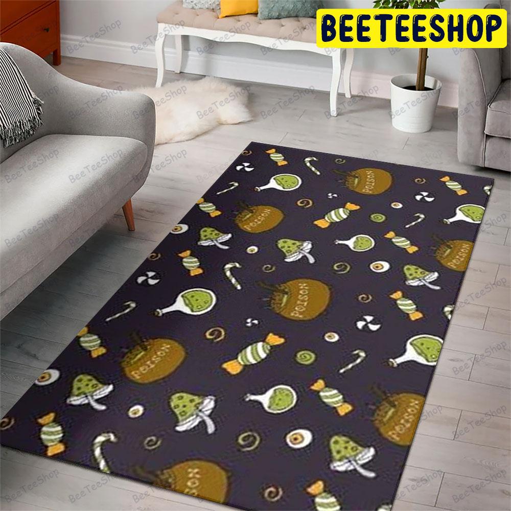 Candy Pumpkins Halloween Pattern 141 Beeteeshop Rug Rectangle