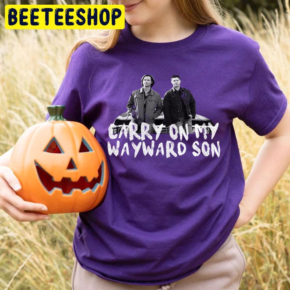 Carry On My Wayward Son Supernatural Happy Halloween Beeteeshop Trending Unisex T-Shirt