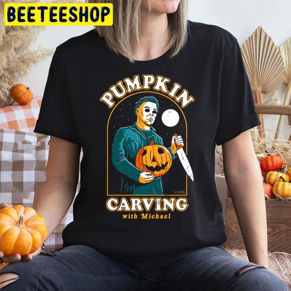 Carving With Michael Halloween Beeteeshop Trending Unisex T-Shirt