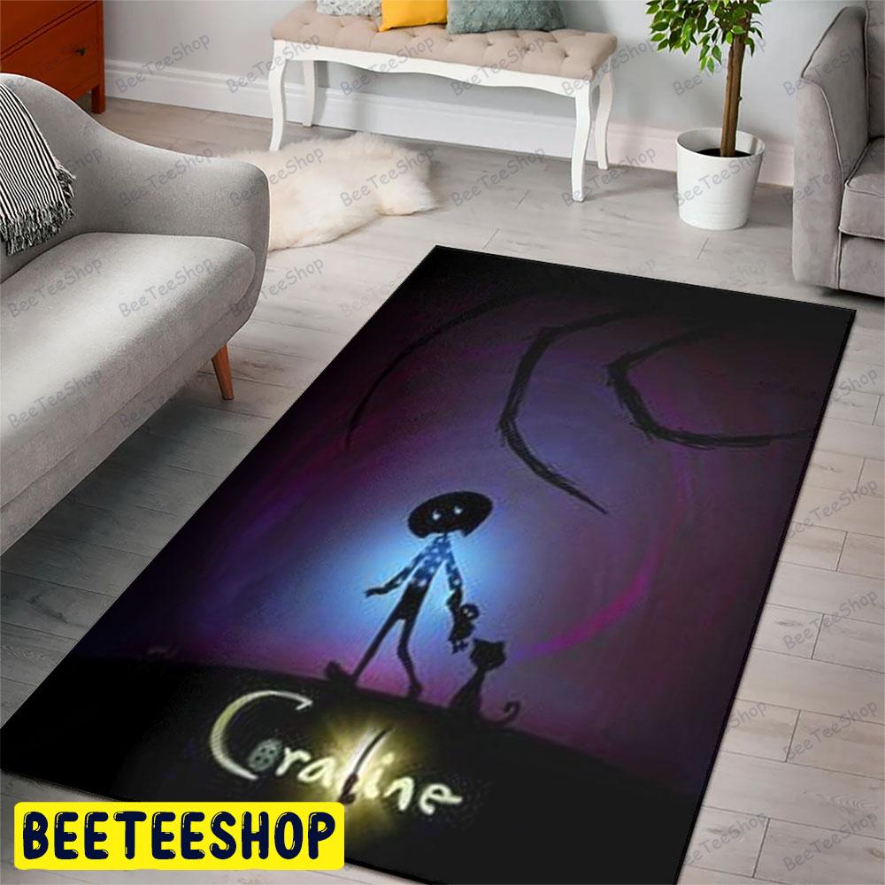 Cat With Coraline Jones Halloween Beeteeshop Rug Rectangle