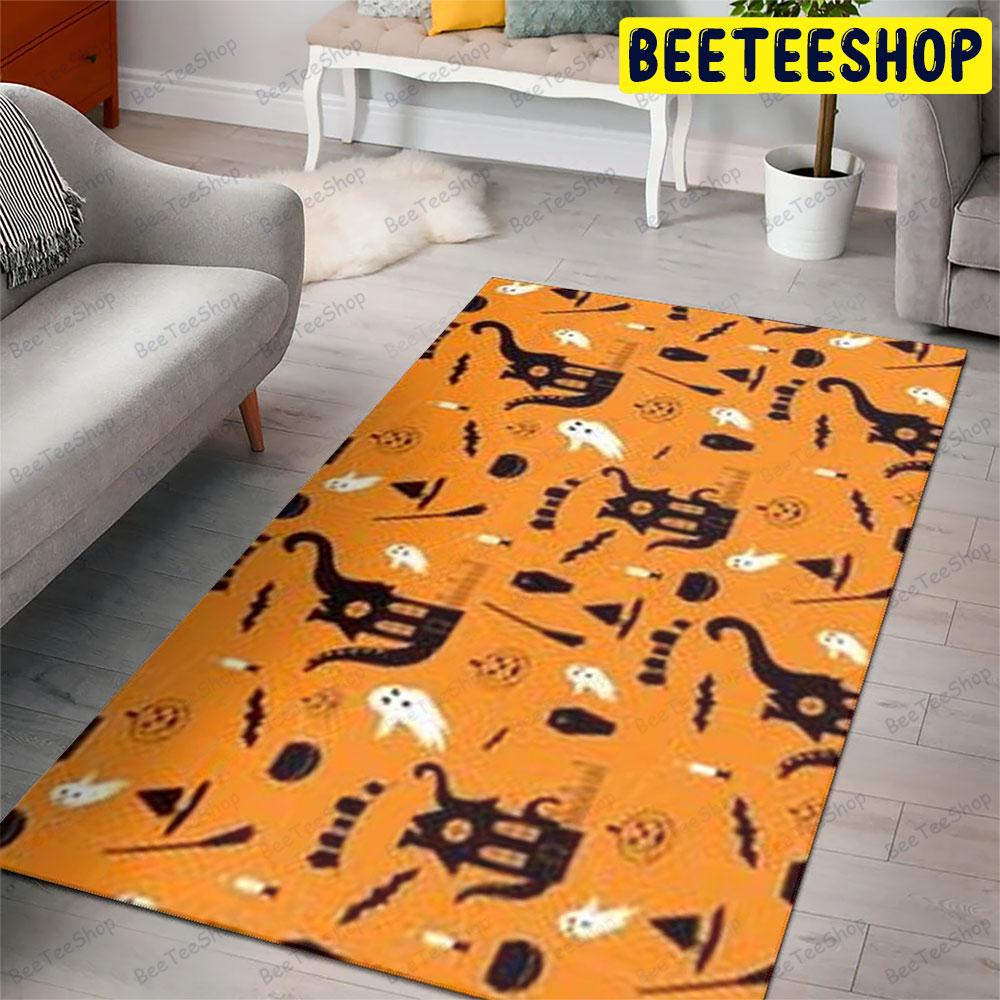 Cats Boos Halloween Pattern 091 Beeteeshop Rug Rectangle