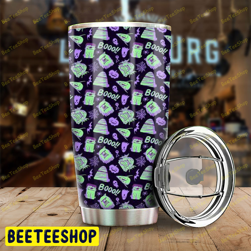 Cats Boos Halloween Pattern 2 Tumbler