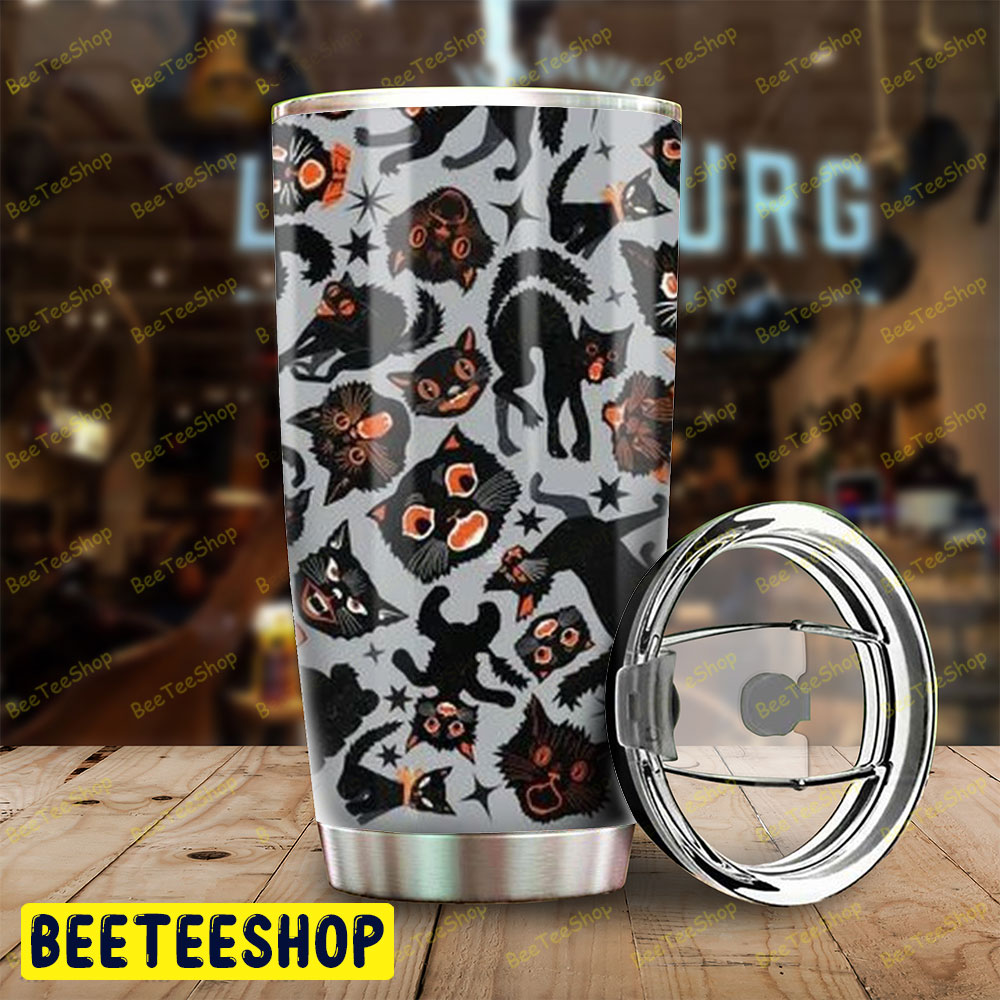 Cats Halloween Pattern 130 Tumbler