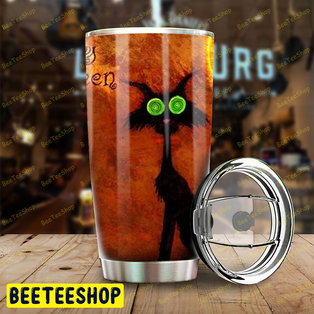 Cats Pumpkins Halloween Pattern 388 Tumbler