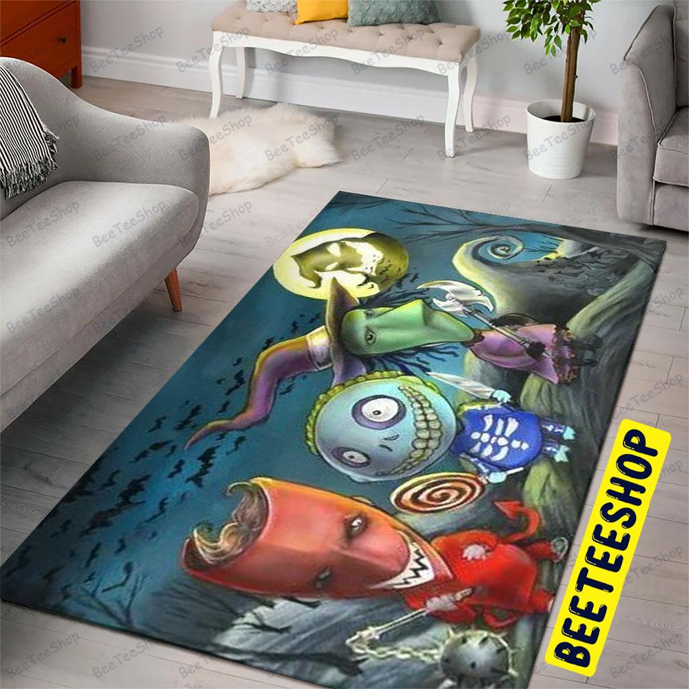 Chibi The Nightmare Before Christmas Halloween Beeteeshop Rug Rectangle