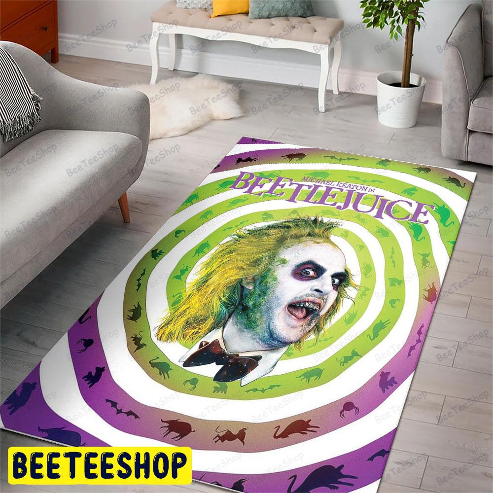 Color Michael Keaton Beetlejuice Halloween Beeteeshop Rug Rectangle