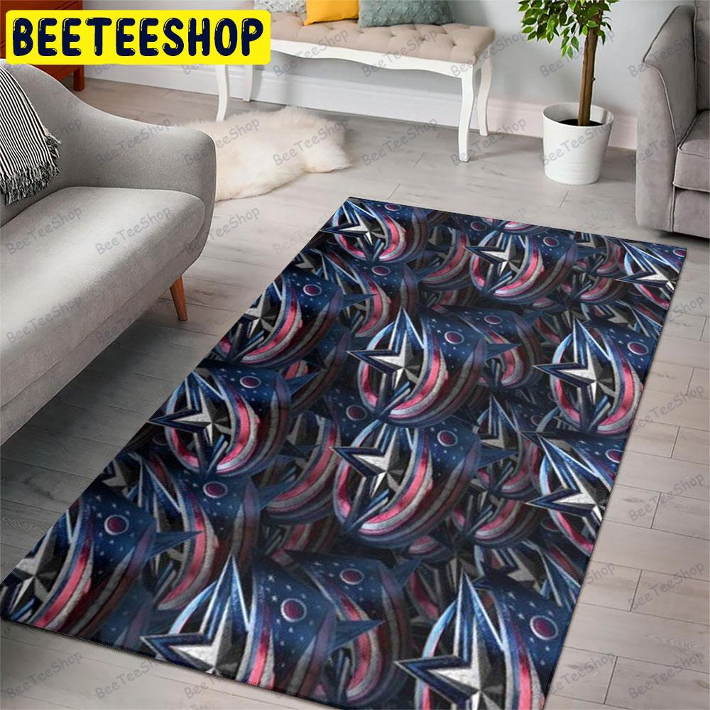 Columbus Blue Jackets 23 American Sports Teams Beeteeshop Rug Rectangle