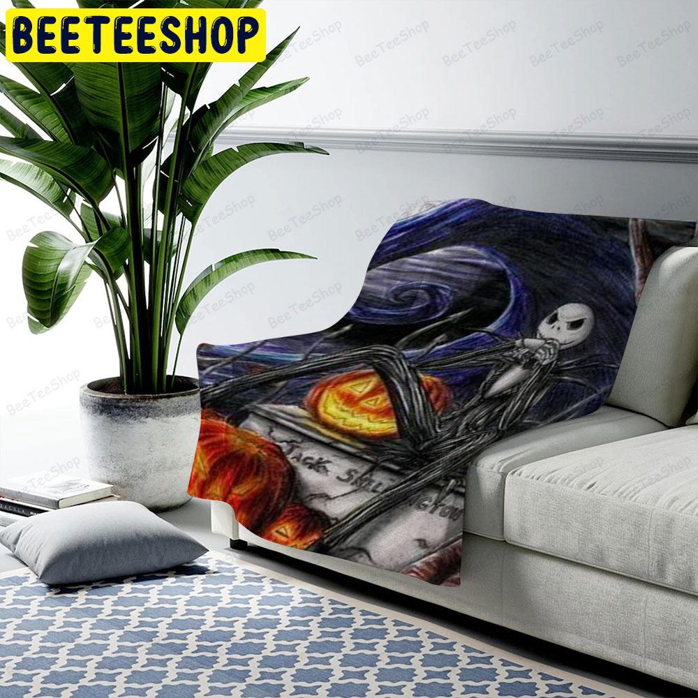 Cool Jack The Nightmare Before Christmas Movie Halloween Beeteeshop US Cozy Blanket