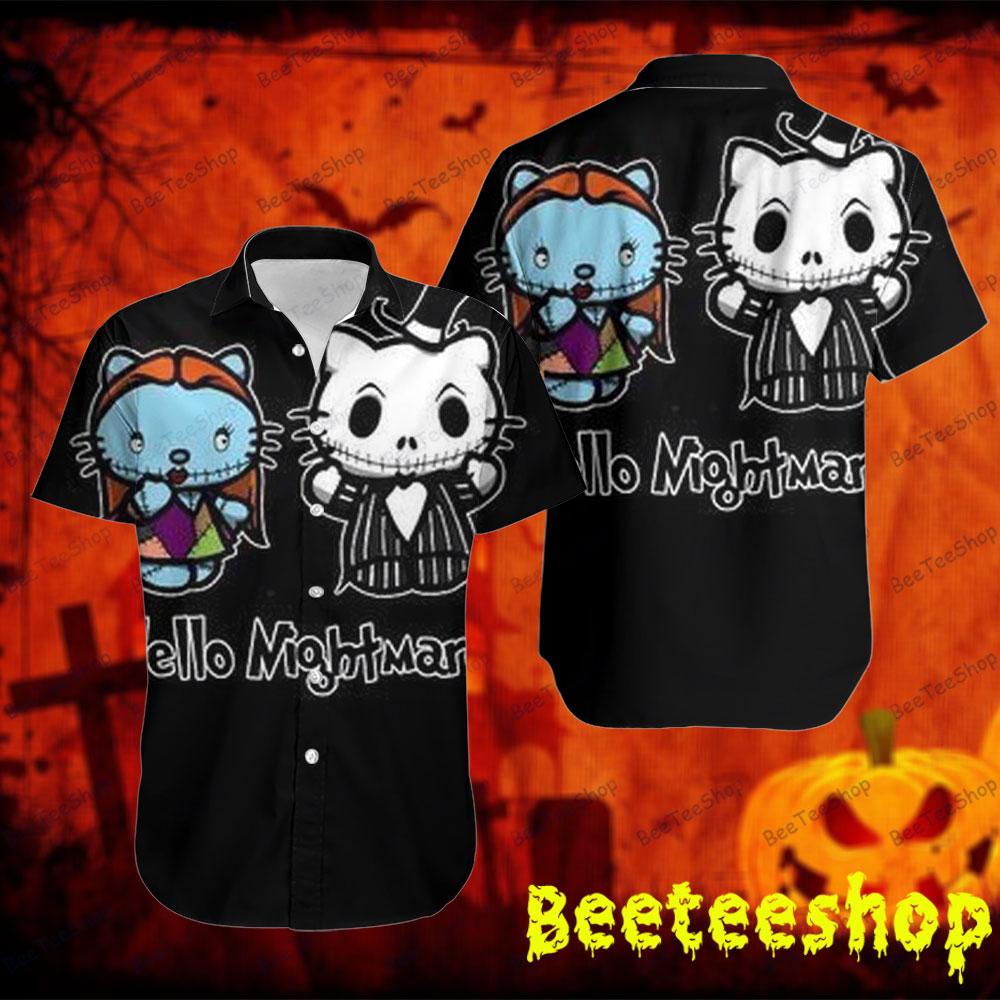 Cute Kitty The Nightmare Before Christmas Halloween Beeteeshop Hawaii Shirt