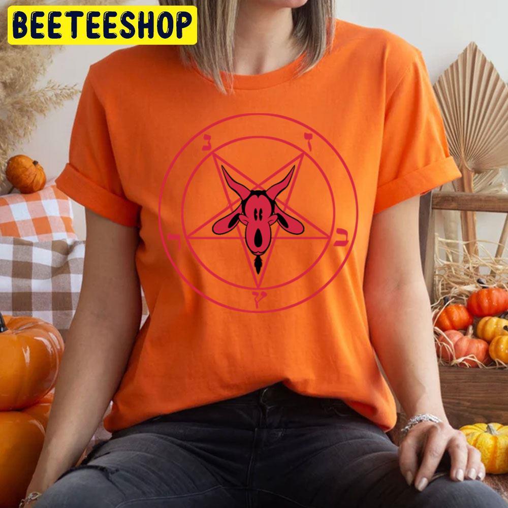 Cute Satanic Pentagram Halloween Beeteeshop Trending Unisex T-Shirt