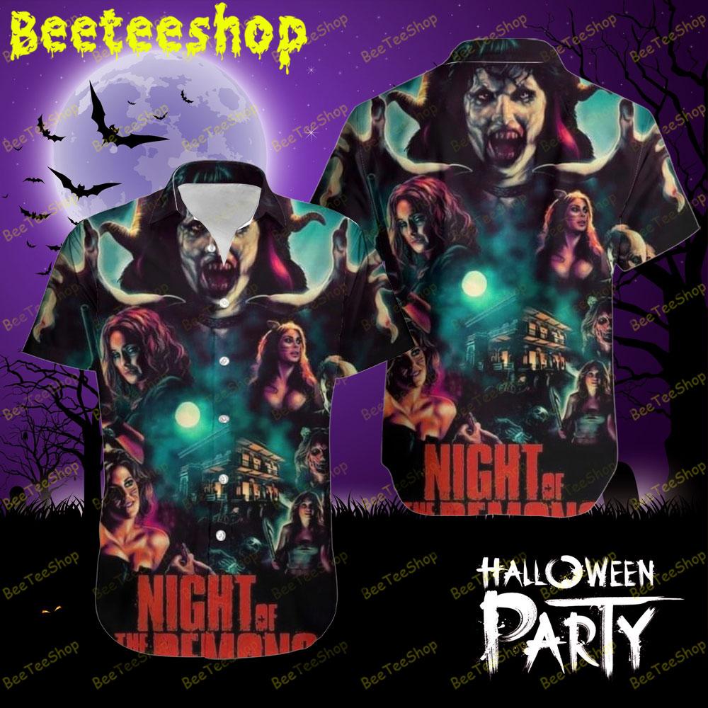 Dark Horror Night Of The Demons Halloween Beeteeshop Hawaii Shirt