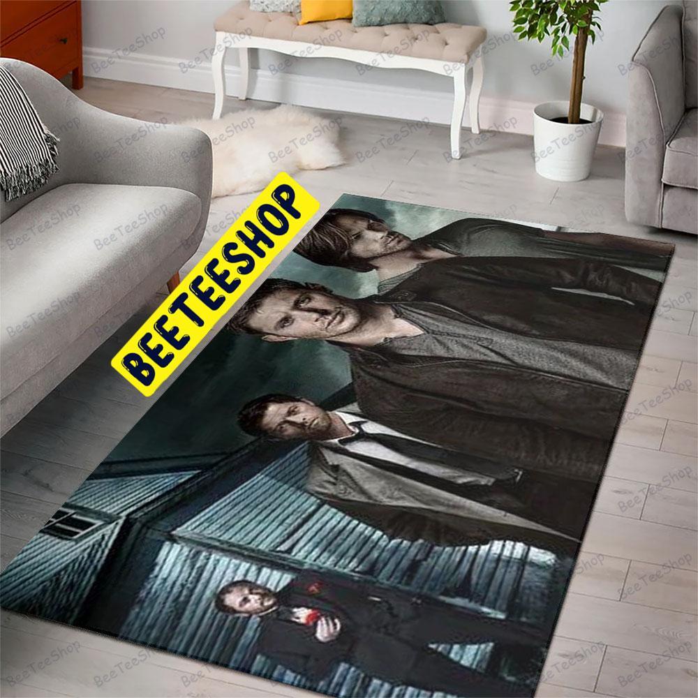 Dark Style Supernatural Halloween Beeteeshop Rug Rectangle