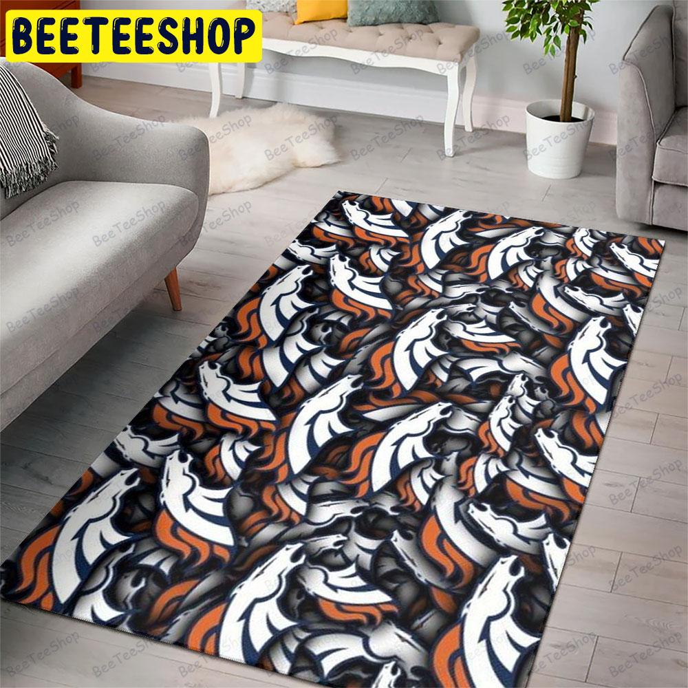 Denver Broncos American Sports Teams Beeteeshop Rug Rectangle