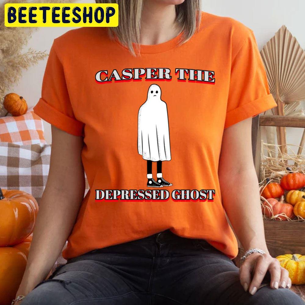 Depressed Ghost Casper Happy Halloween Beeteeshop Trending Unisex T-Shirt