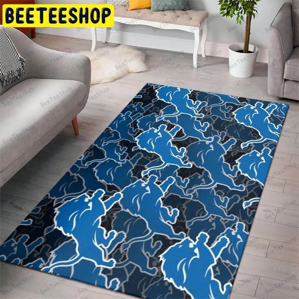 Detroit Lions 22 American Sports Teams Beeteeshop Rug Rectangle