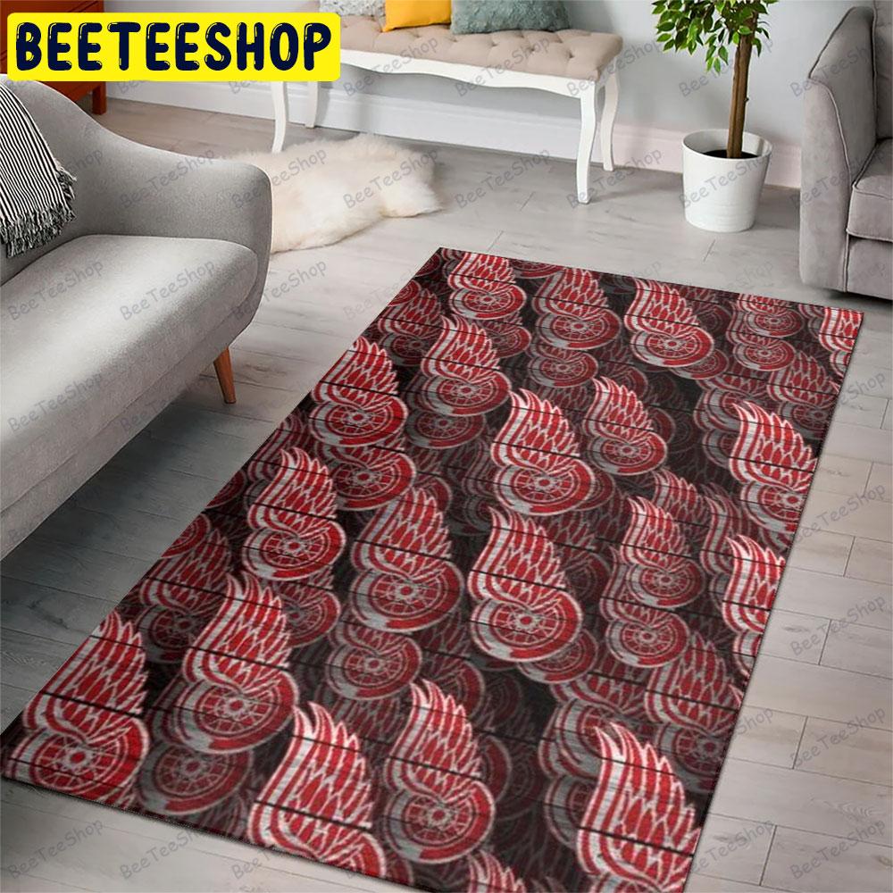 Detroit Redwings 23 American Sports Teams Beeteeshop Rug Rectangle