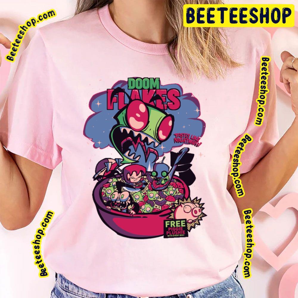 Doom Flakes Invader Zim Beeteeshop Trending Unisex T-Shirt