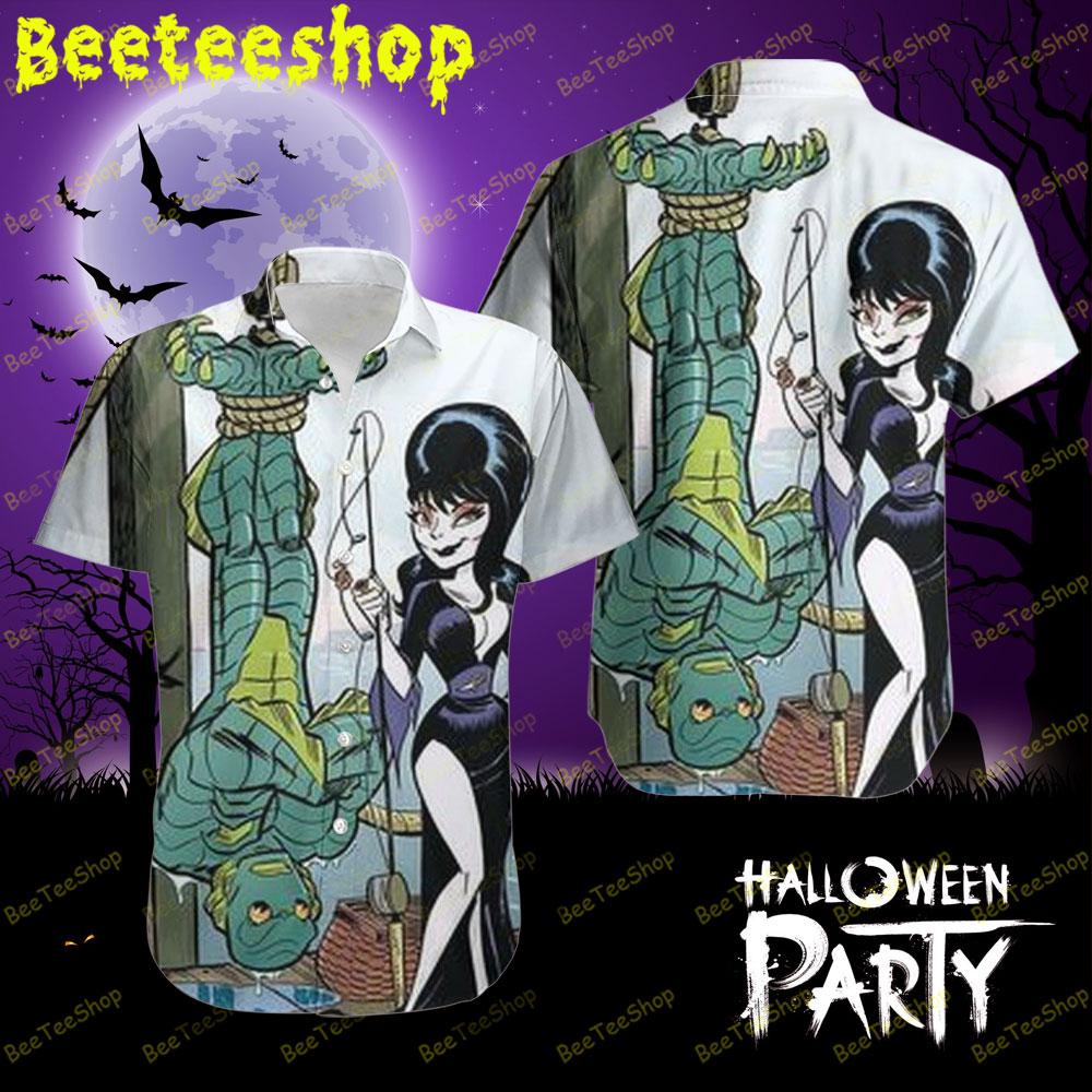 Elvira Mistress Of The Dark With Kappa Halloween Beeteeshop Hawaii Shirt