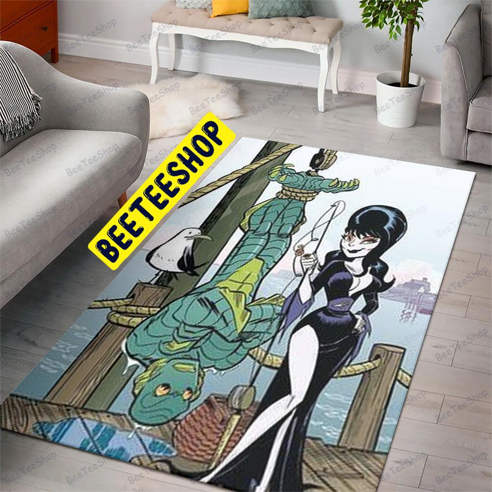 Elvira Mistress Of The Dark With Kappa Halloween Beeteeshop Rug Rectangle