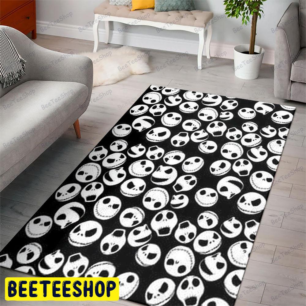 Face Jack The Nightmare Before Christmas Halloween Beeteeshop Rug Rectangle