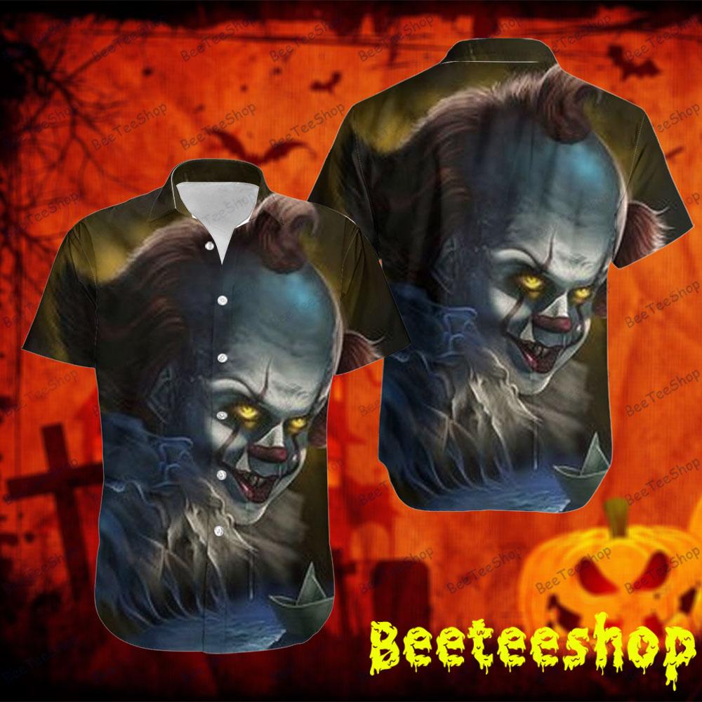 Fire Eye Clown It Halloween Beeteeshop Hawaii Shirt