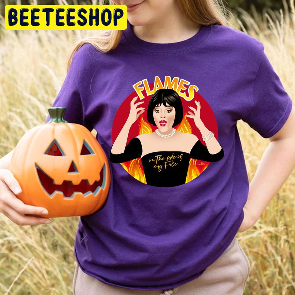 Flames On The Side Of My Face Clue Happy Halloween Beeteeshop Trending Unisex T-Shirt