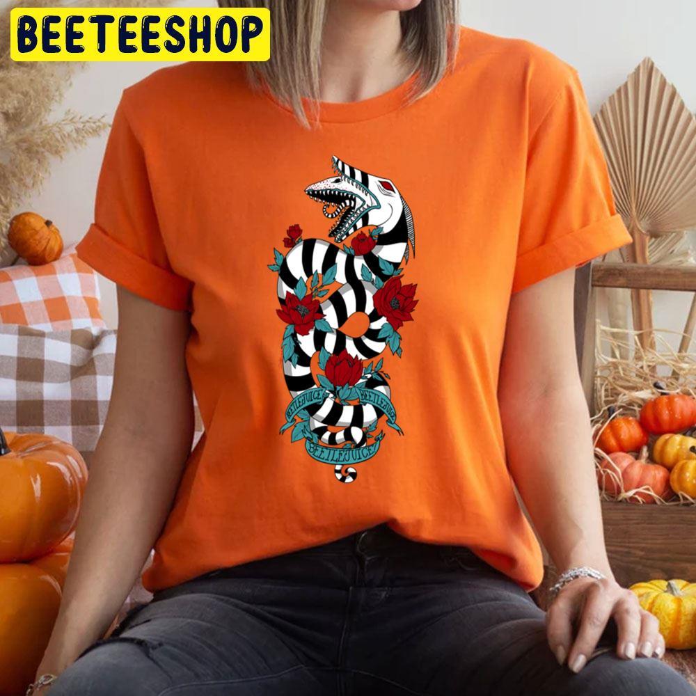 Flower Beetlejuice Happy Halloween Beeteeshop Trending Unisex T-Shirt