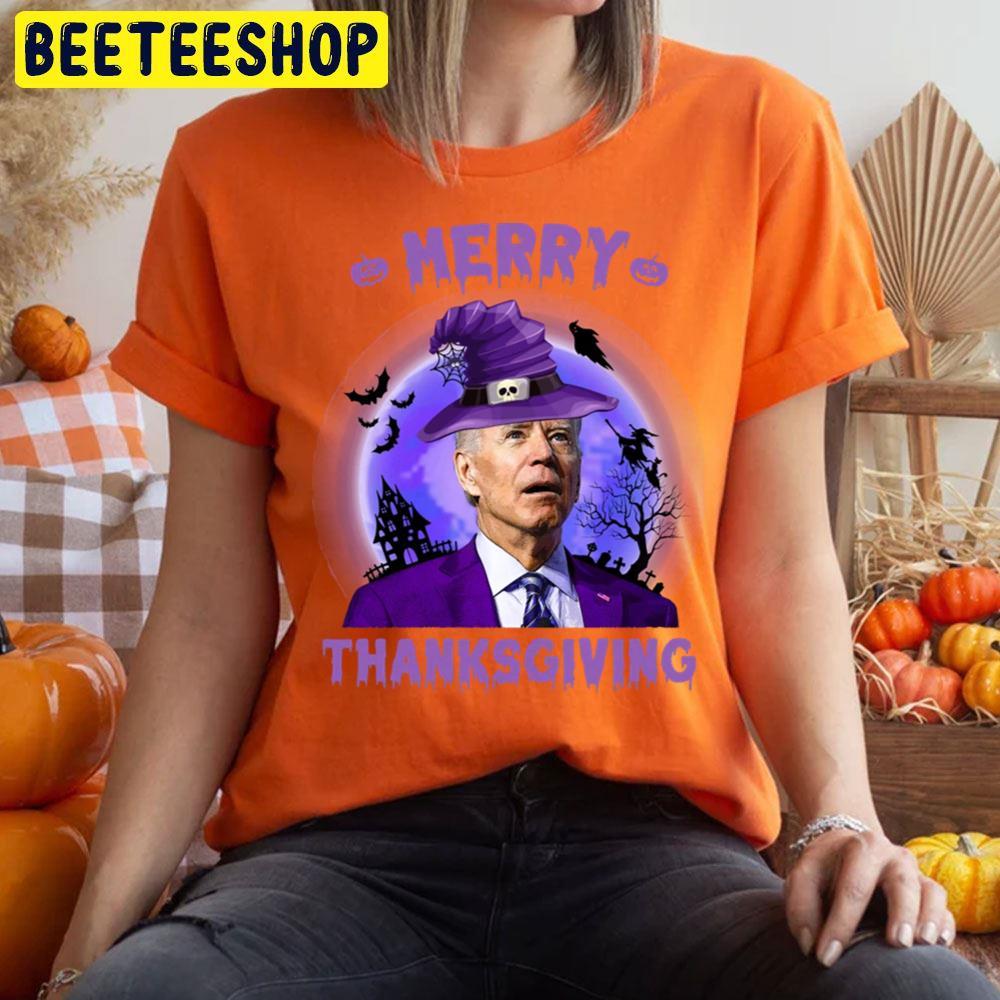 Funny Biden Halloween Costume Merry Thanksgiving Beeteeshop Trending Unisex T-Shirt