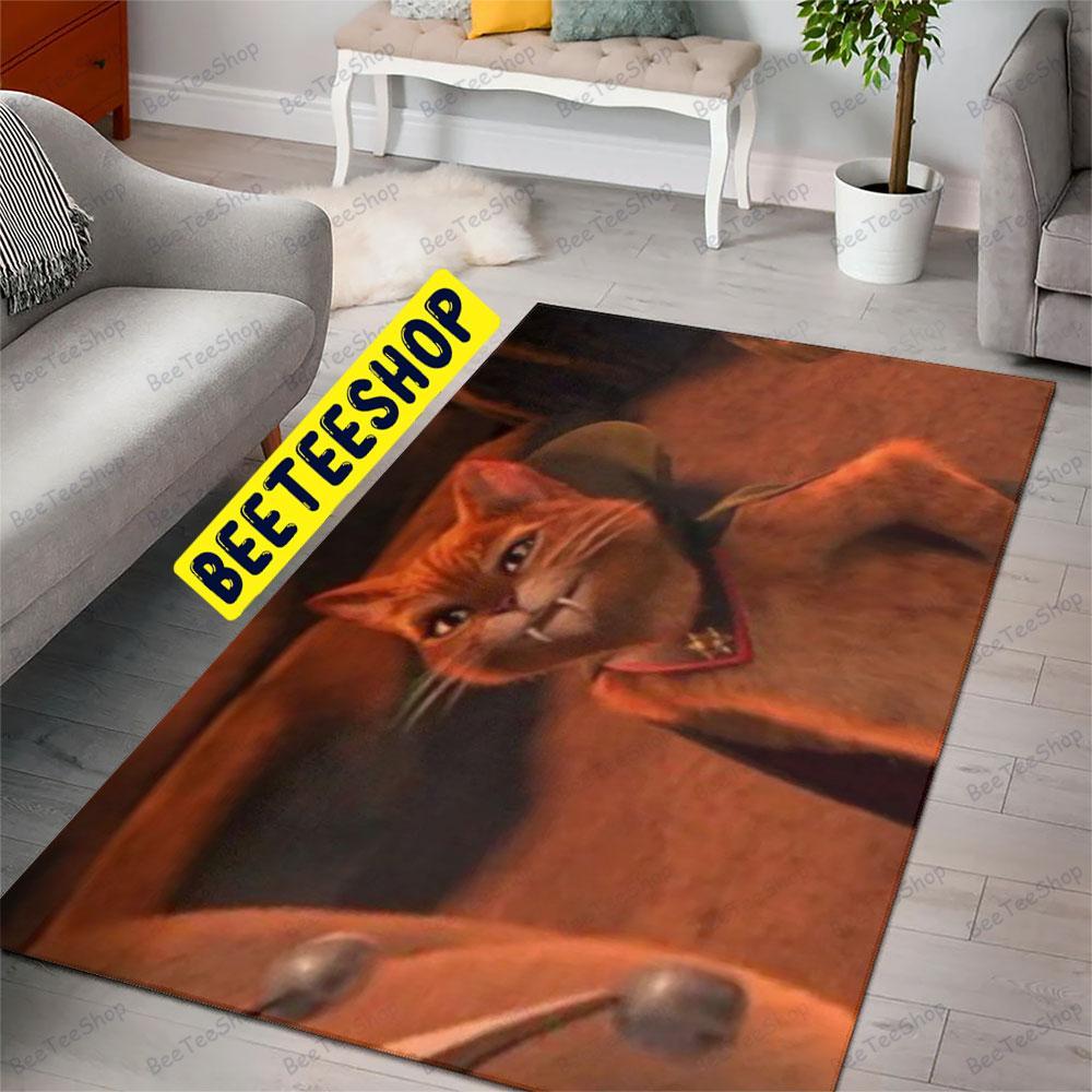 Funny Cat Scared Shrekless Halloween Beeteeshop Rug Rectangle