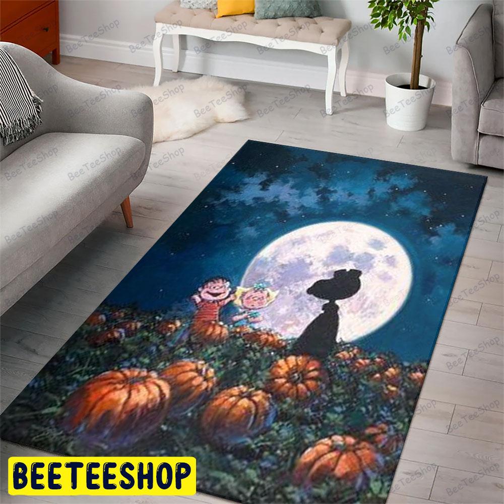 Funny It’s The Great Pumpkin Charlie Brown Halloween Beeteeshop Rug Rectangle