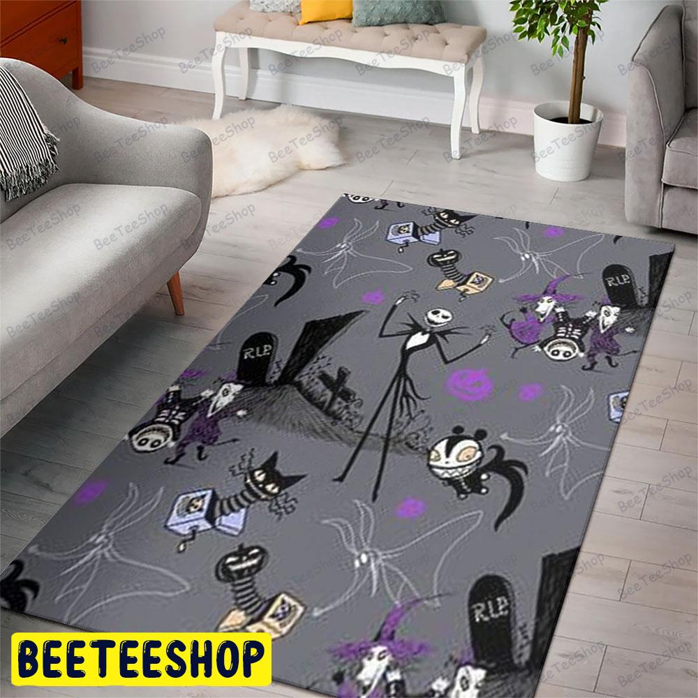 Funny Jack The Nightmare Before Christmas Movie Halloween Beeteeshop Rug Rectangle