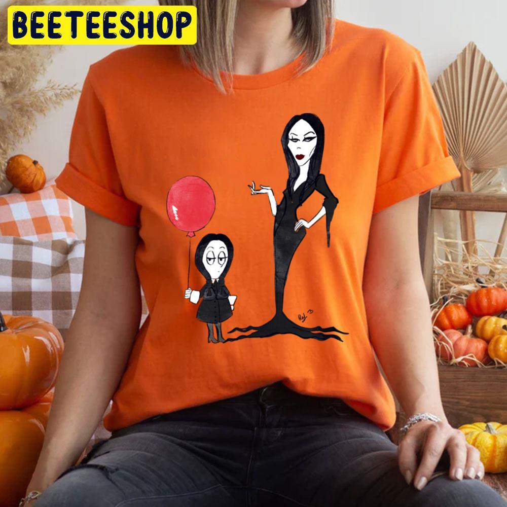 Funny Ladies The Addams Family Happy Halloween Beeteeshop Trending Unisex T-Shirt