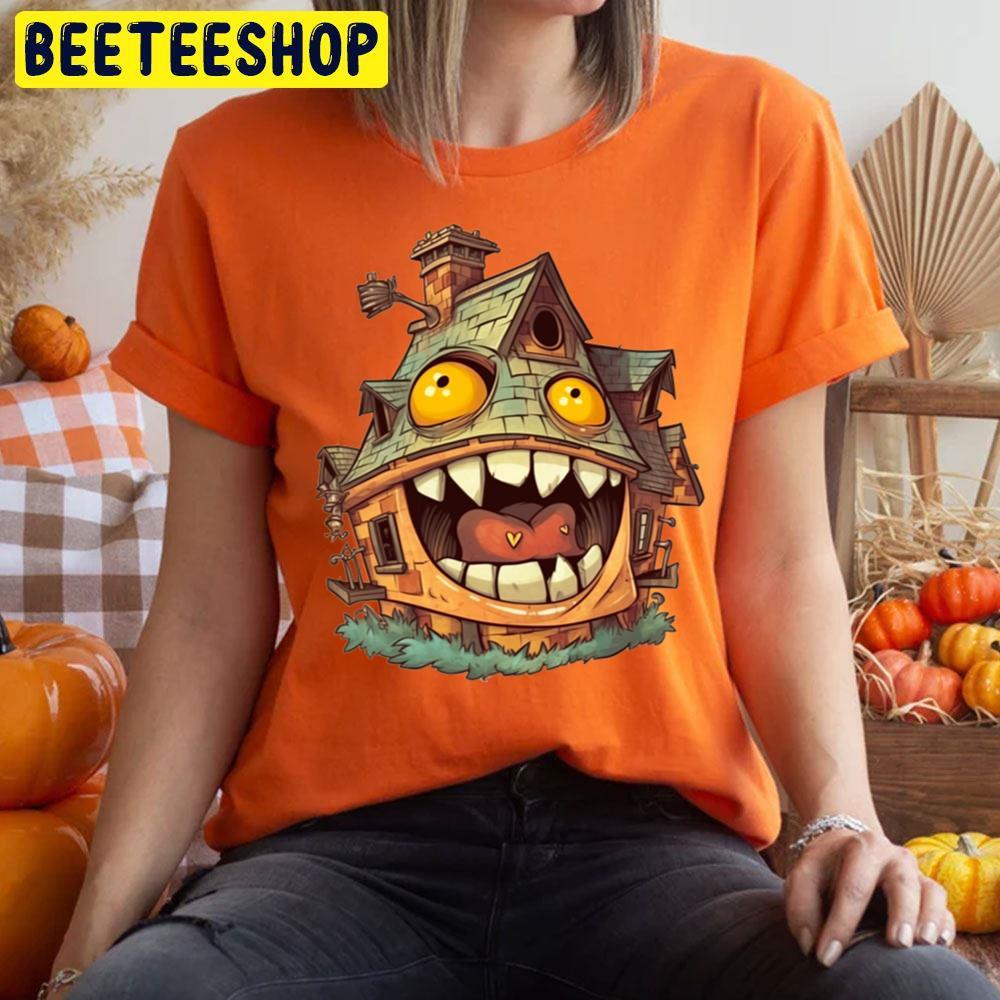 Funny Monster House Happy Halloween Beeteeshop Trending Unisex T-Shirt