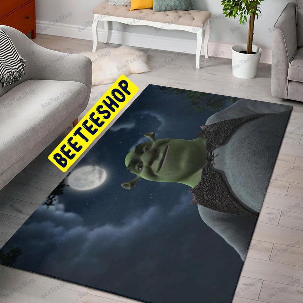 Funny Moon Scared Shrekless Halloween Beeteeshop Rug Rectangle