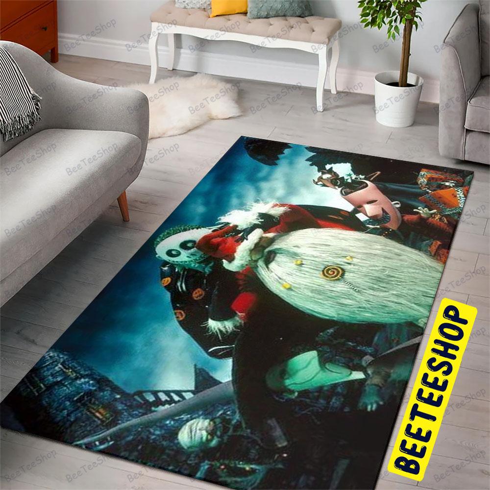 Funny Santa The Nightmare Before Christmas Halloween Beeteeshop Rug Rectangle