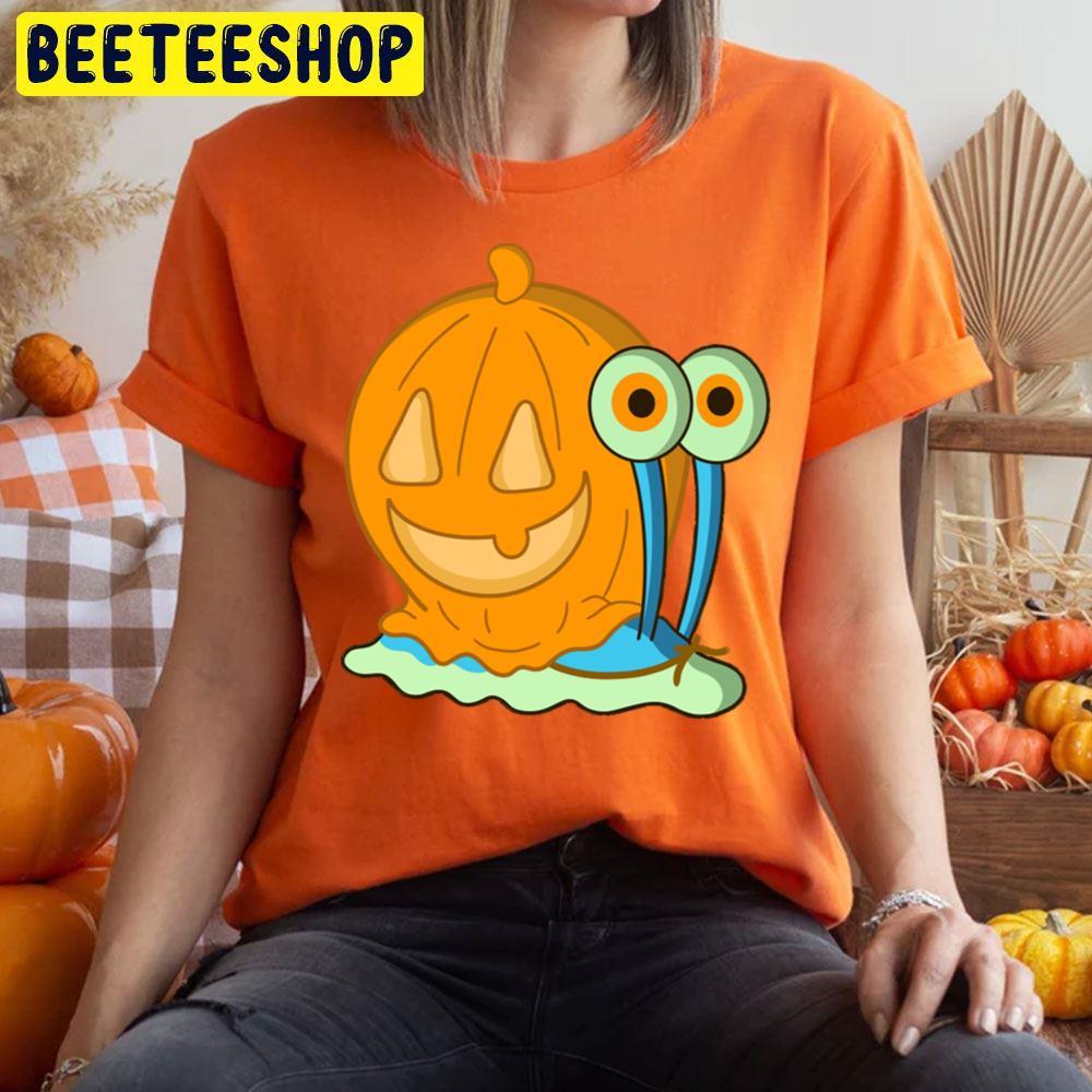 Gary Spongebob With Pumpkin Halloween Beeteeshop Trending Unisex T-Shirt