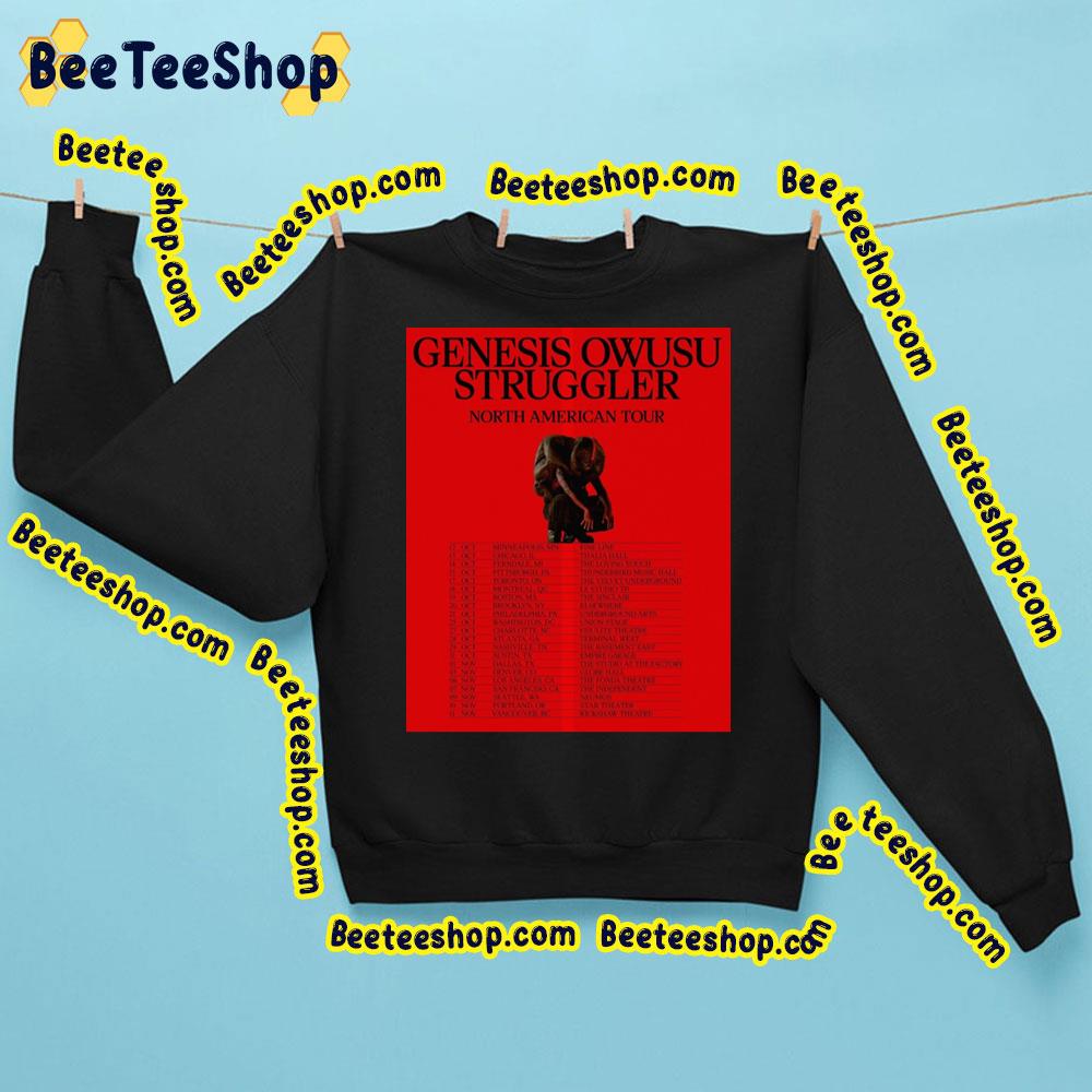 Genesis Owusu Struggler North American Tour 2023 Beeteeshop Trending Unisex Sweatshirt