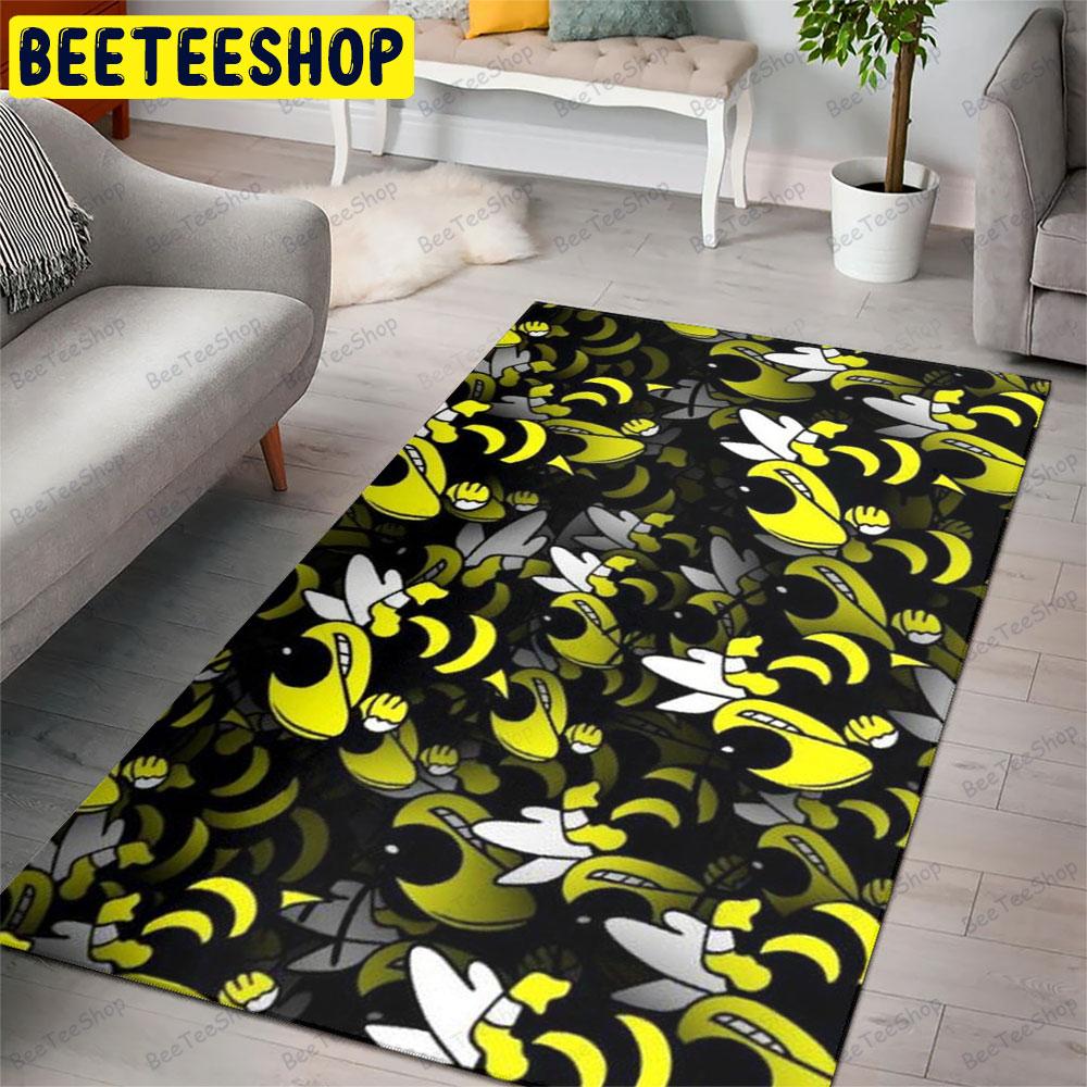 Georgia Institute Of Technology Yellow Jackets Black American Sports Teams Beeteeshop Rug Rectangle