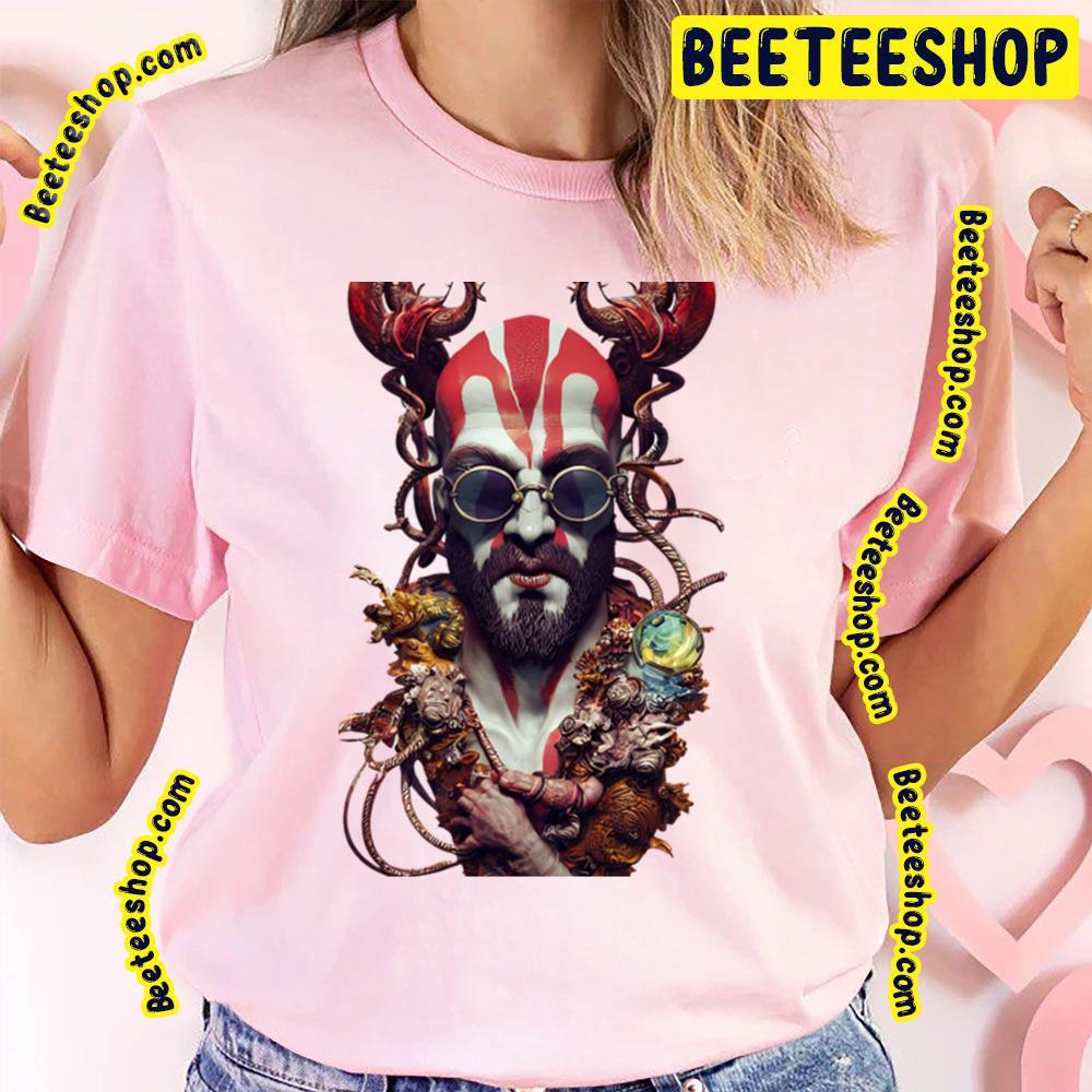 Gow Surreal Cyberpunk God Of War Ragnarok Beeteeshop Trending Unisex T-Shirt