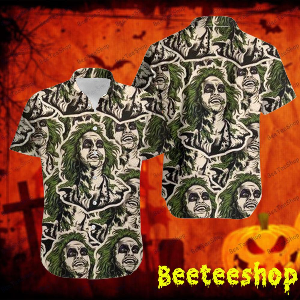 Green Hair Michael Keaton Beetlejuice Halloween Beeteeshop Hawaii Shirt