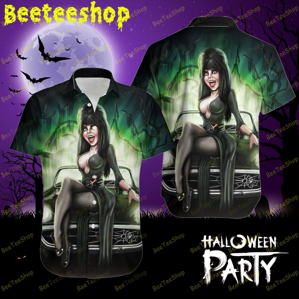 Green Show Elvira Mistress Of The Dark Halloween Beeteeshop Hawaii Shirt