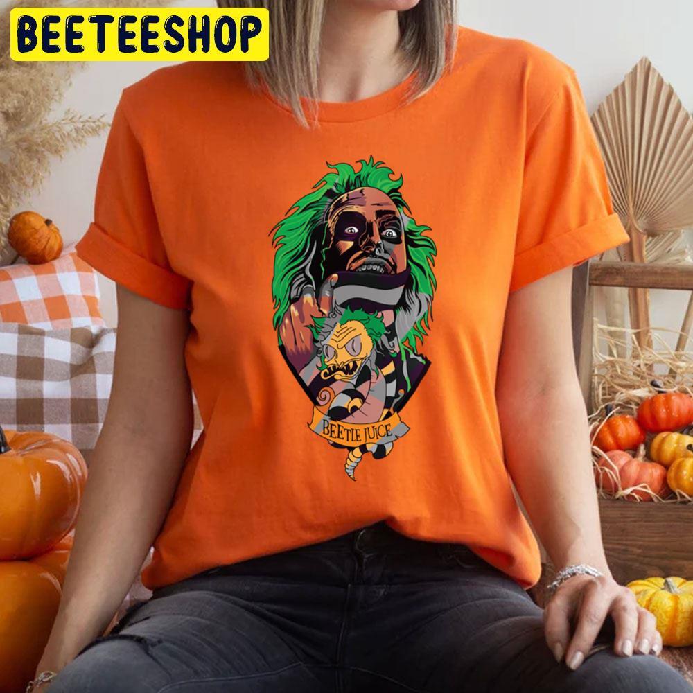 Green Style Beetlejuice Happy Halloween Beeteeshop Trending Unisex T-Shirt